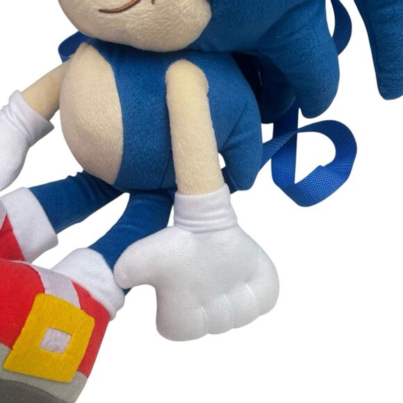 SEGA Sonic The Hedgehog Video Game Character Plush Backpack 20”H Kids - Picture 7 of 10